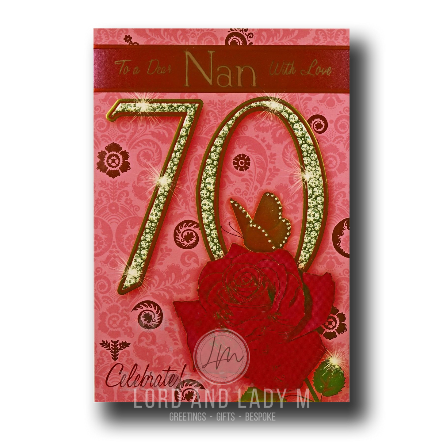 23cm - To A Dear Nan With Love 70 - GH