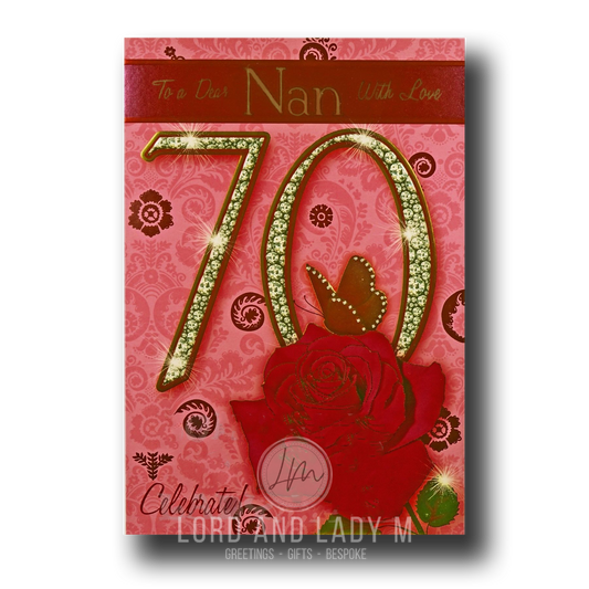 23cm - To A Dear Nan With Love 70 - GH