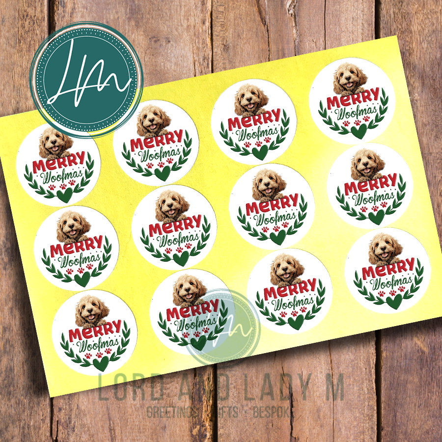 Merry Woofmas Stickers | Festive Sticker Sheet For Dog Lovers