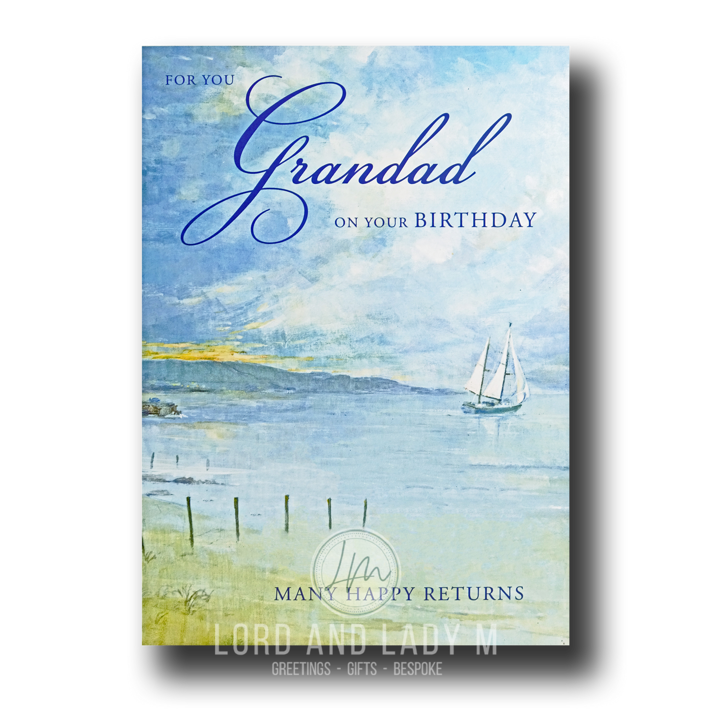 19cm - For You Grandad - Boat Sailing the Sea