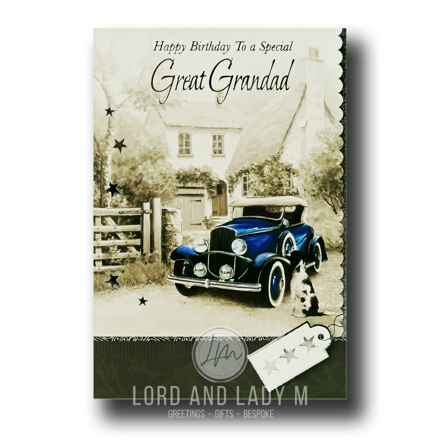 19cm - .. To A Special Great Grandad - Blue Car -E