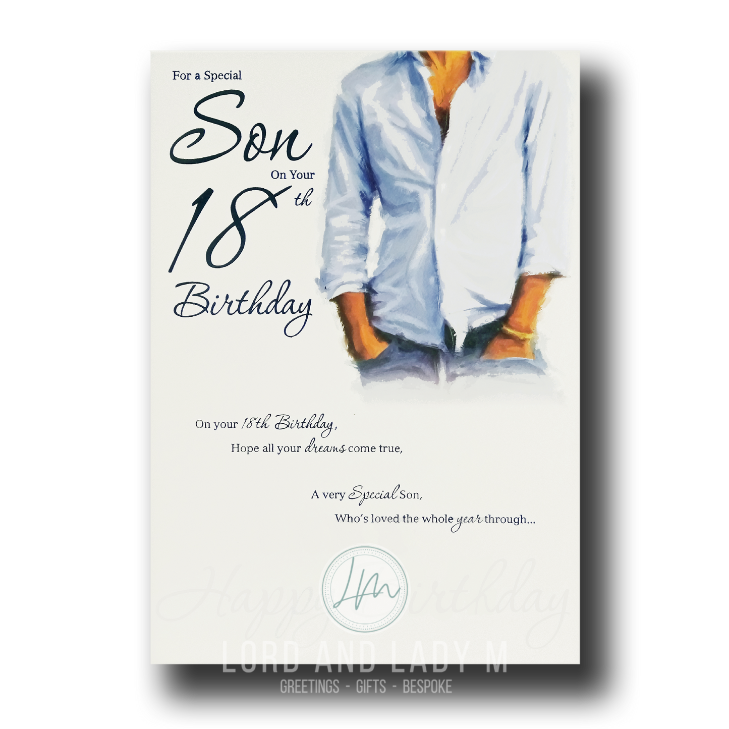 25cm - For A Special Son On Your ... - Lge Let - E