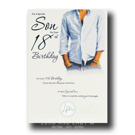 25cm - For A Special Son On Your ... - Lge Let - E