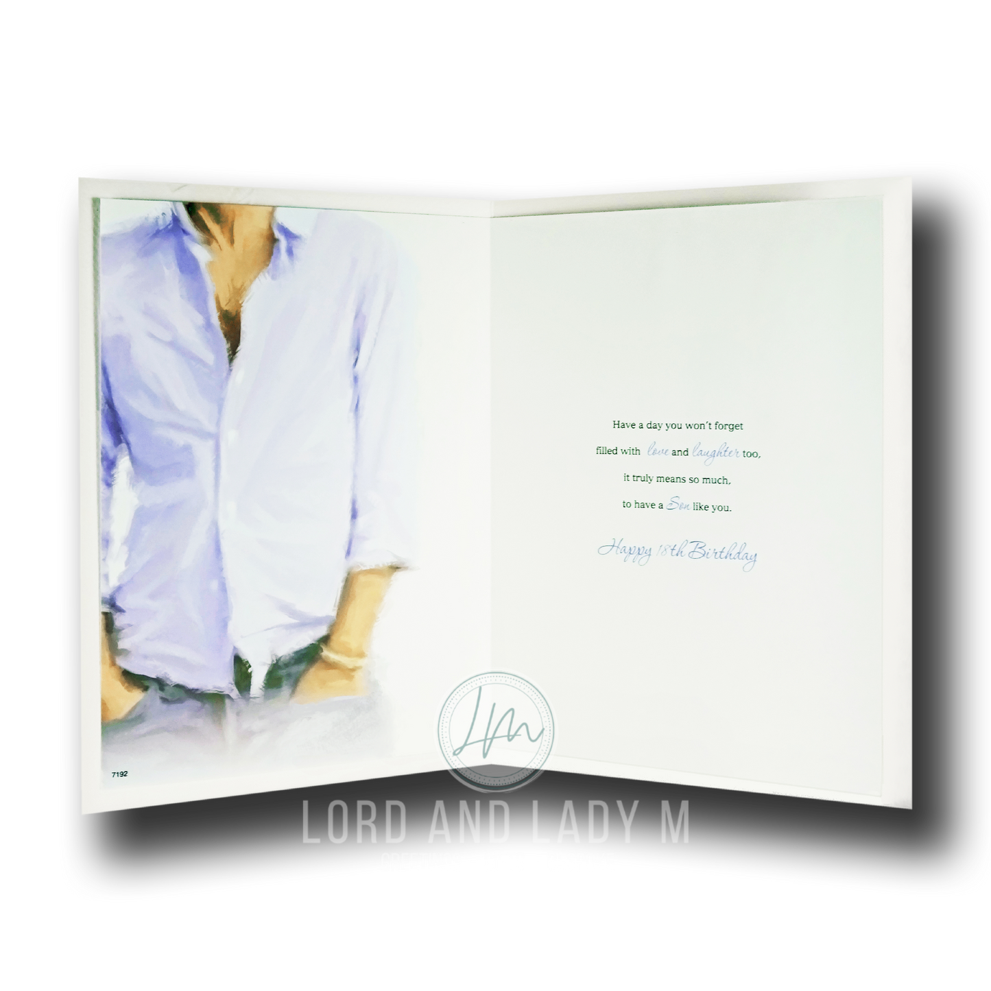 25cm - For A Special Son On Your ... - Lge Let - E