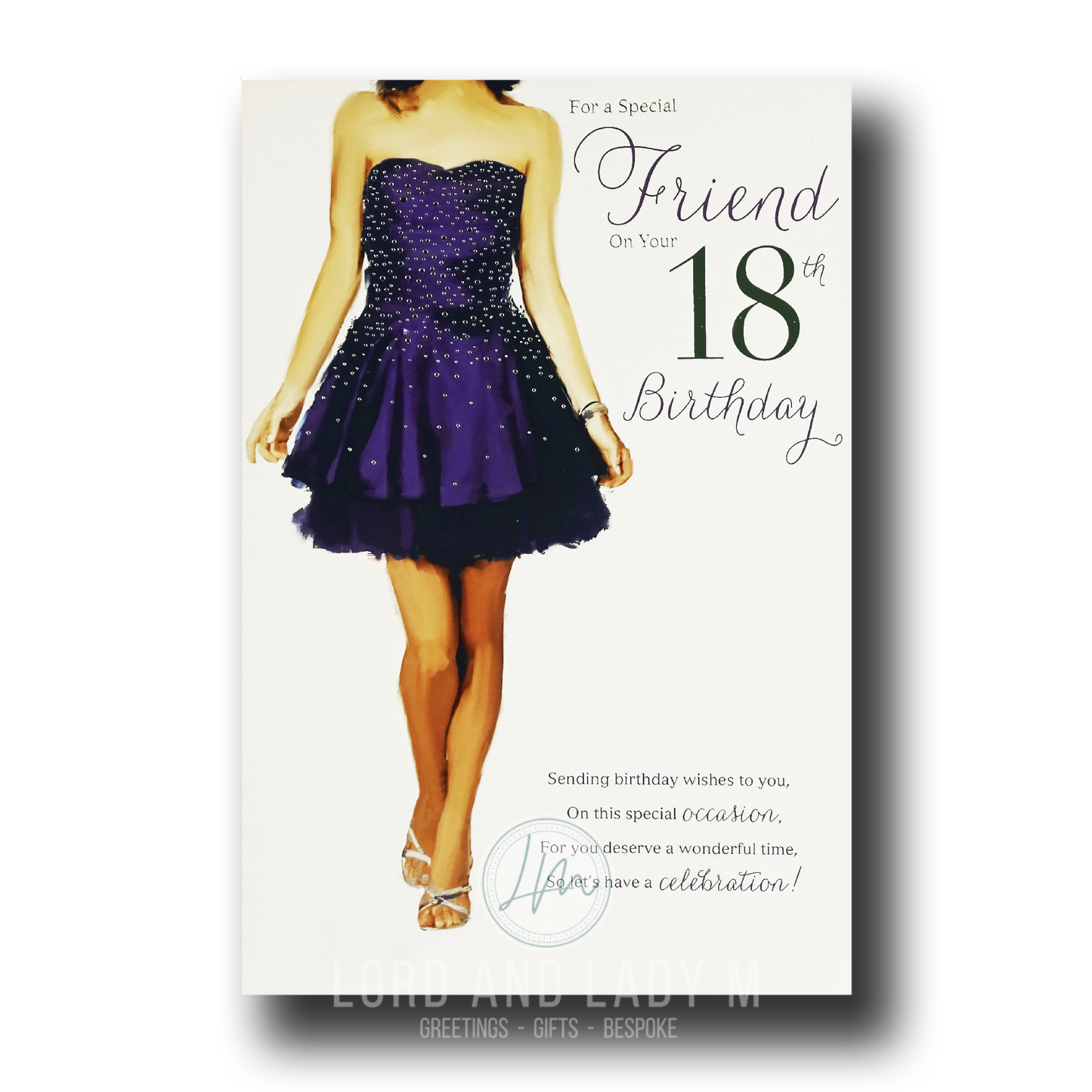 23cm - For A Special Friend ... - Blue Dress - E