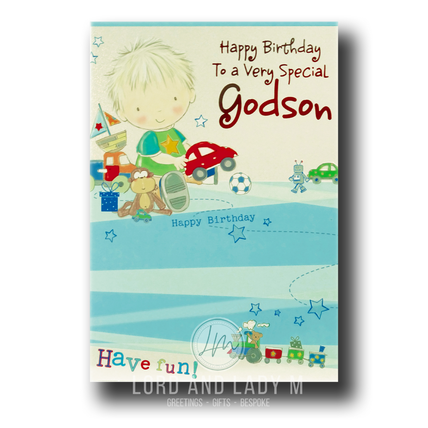 19cm - Happy Birthday .. Have Fun! - Red Car - DGC
