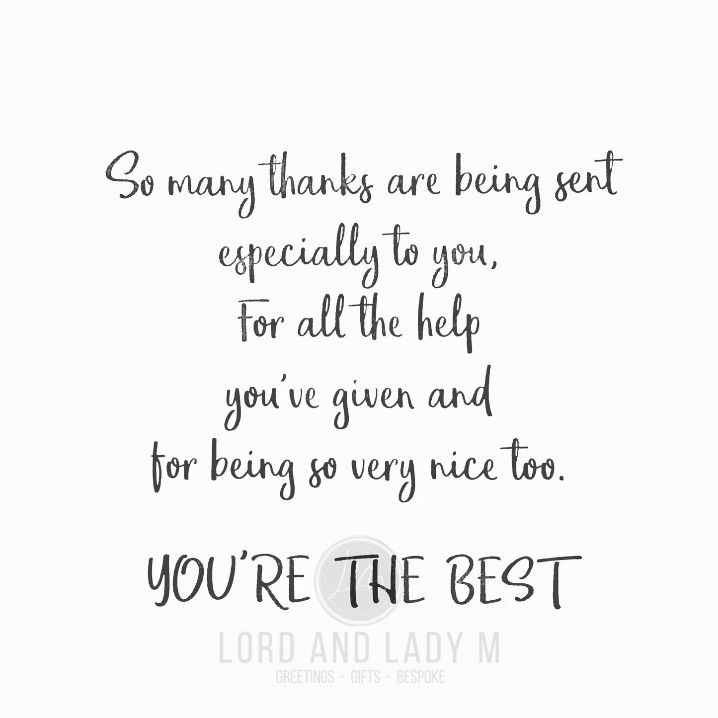 19cm - Thank You Teacher You're The Best - BGC