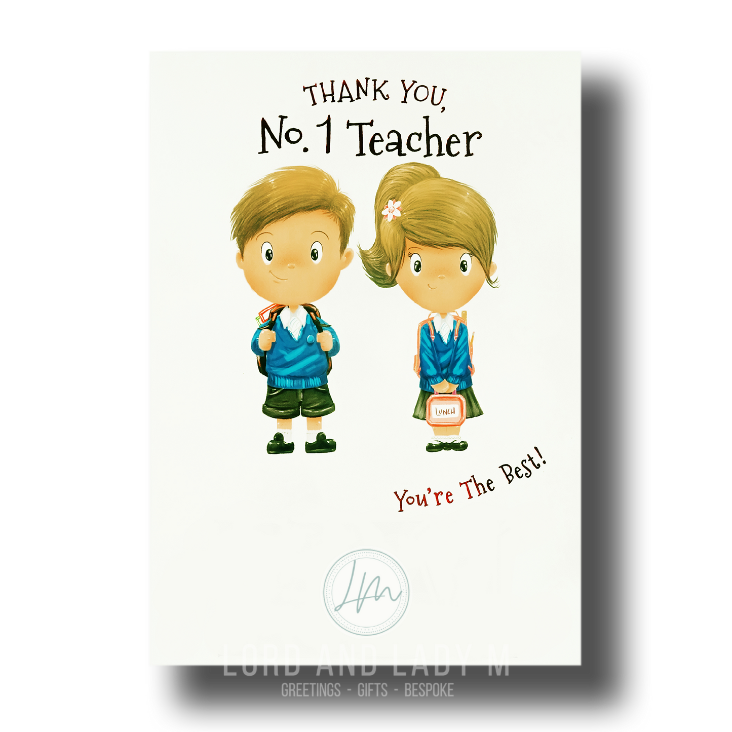 19cm - Thank You, No. 1 Teacher You're The ..- BGC