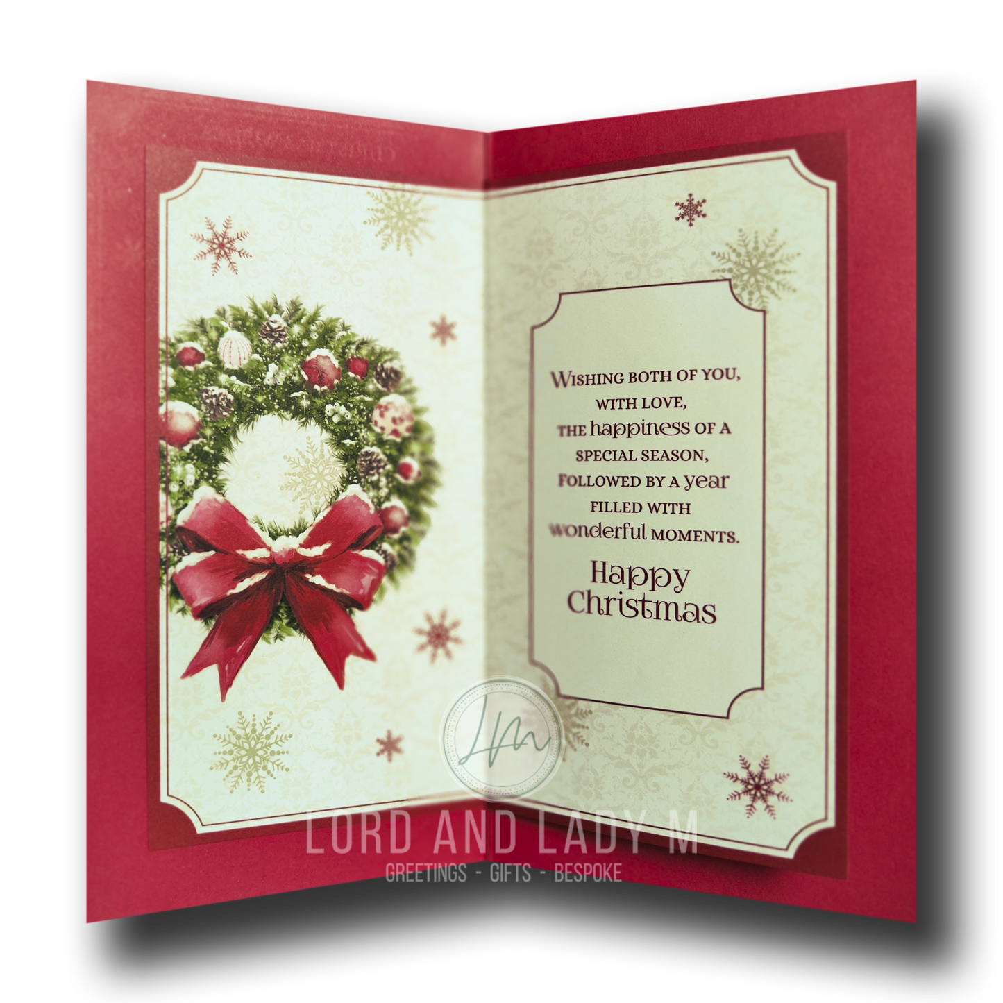 23cm - Christmas Wishes Grandma & Grandad - BGC