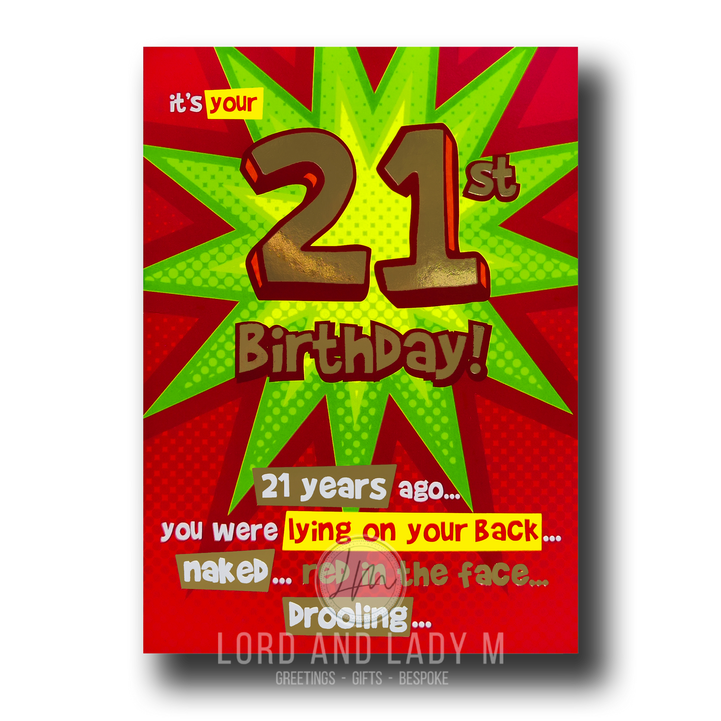 19cm - It's Your 21st Birthday 21 Years Ago...