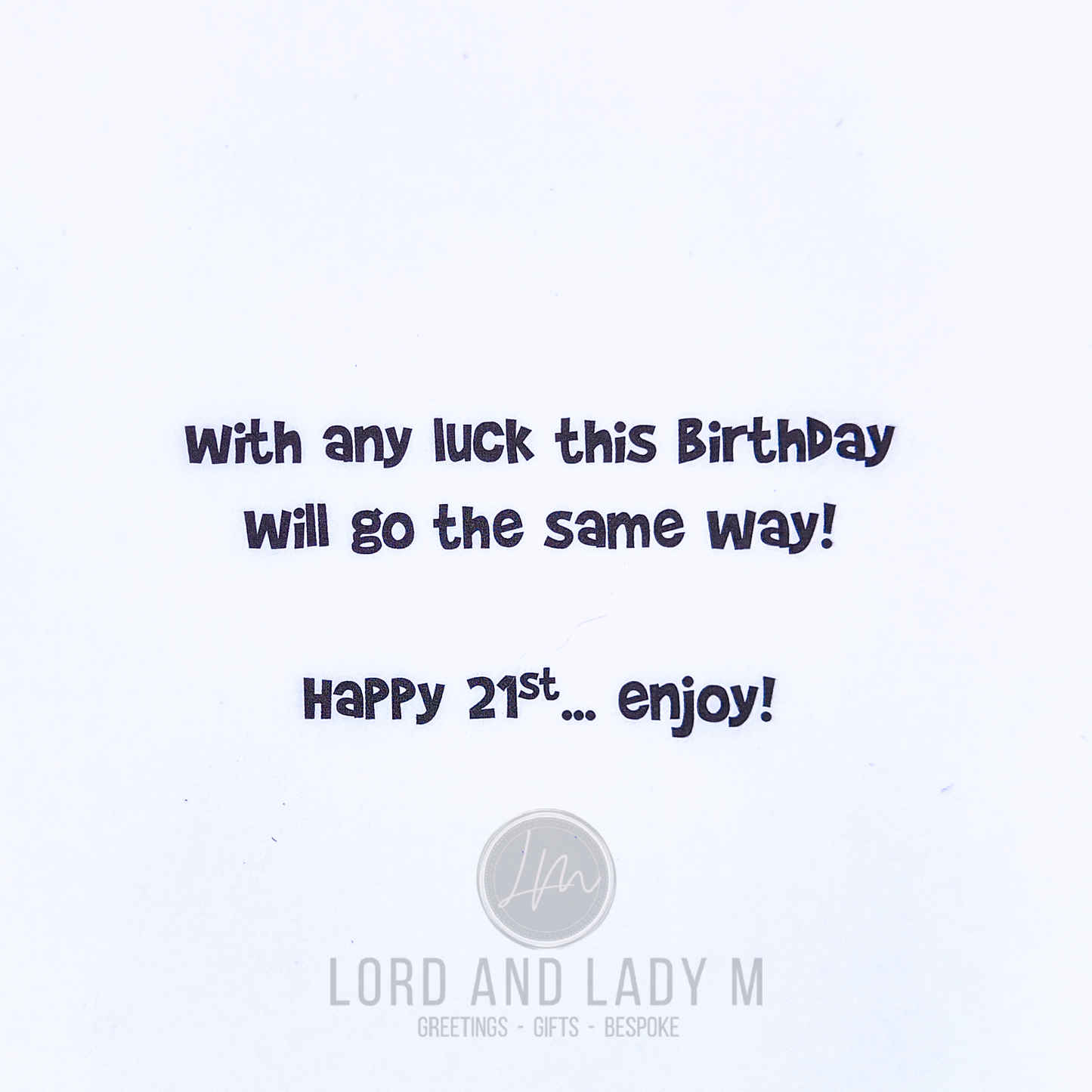 19cm - It's Your 21st Birthday 21 Years Ago...