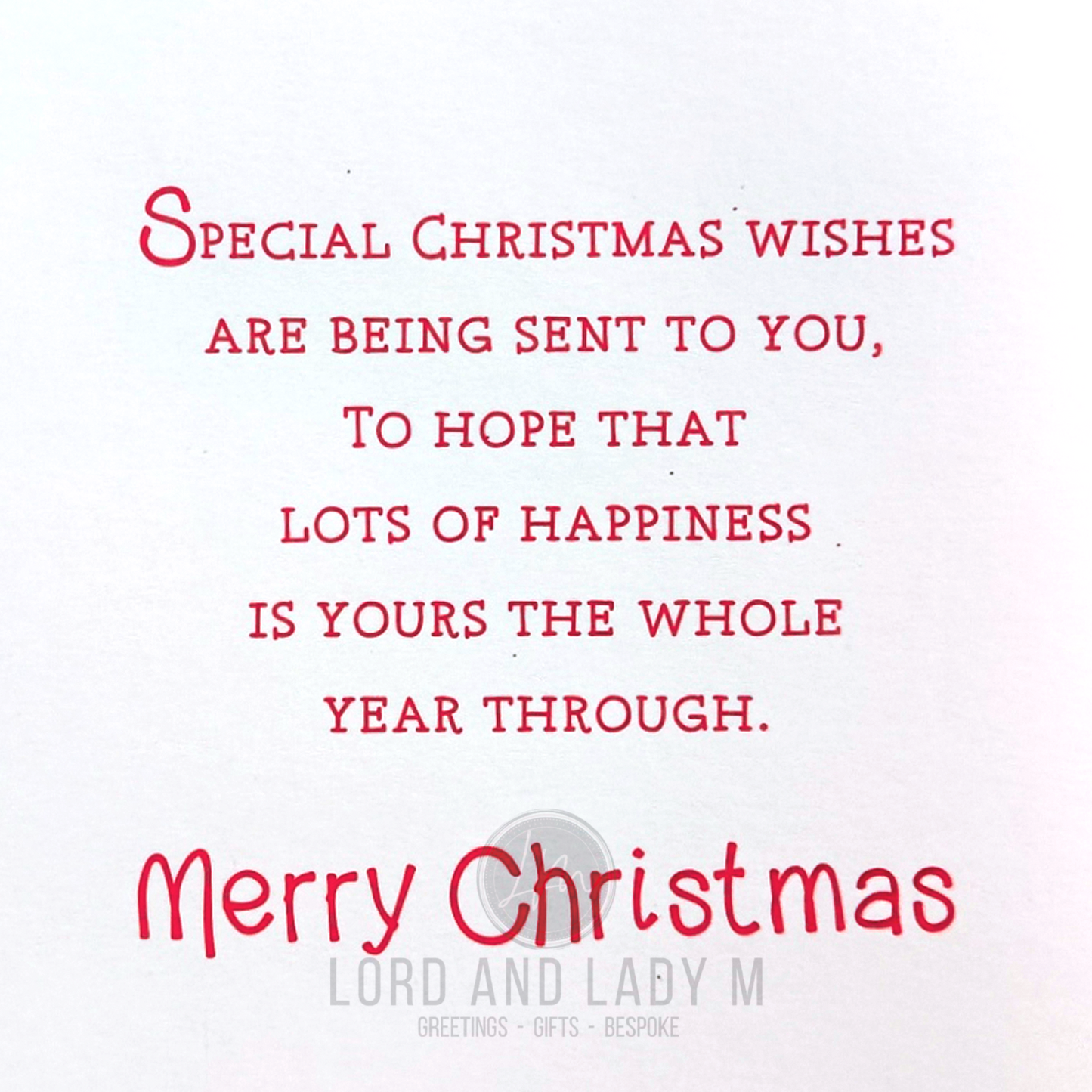 19cm - Very Special Sister-in-Law Wishing You A