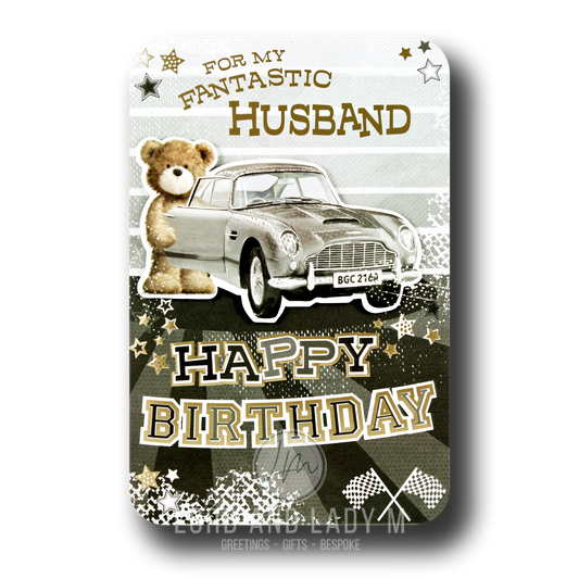 23cm - For My Fantastic Husband Happy Birthday - BGC