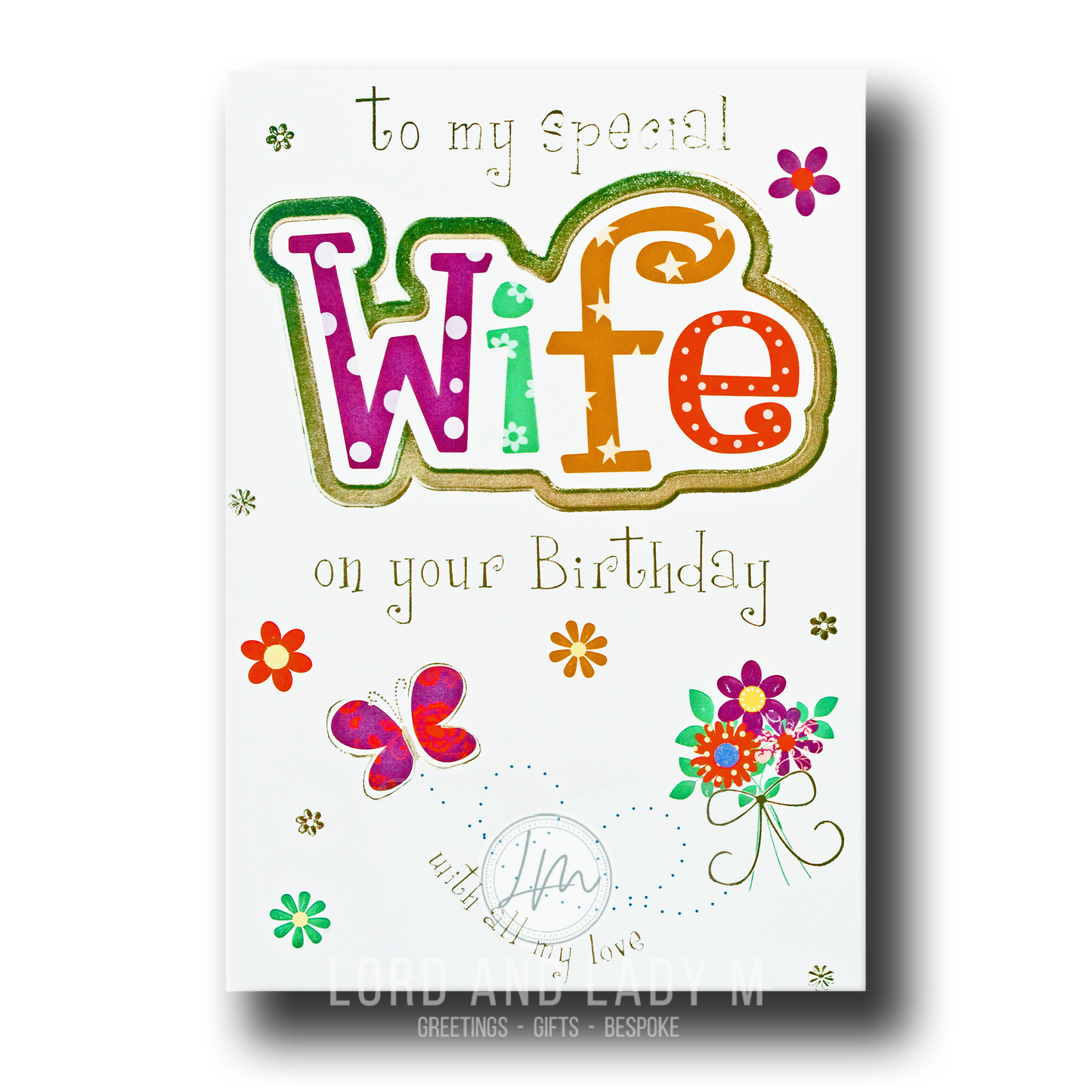 23cm - To My Special Wife on your Birthday - GH