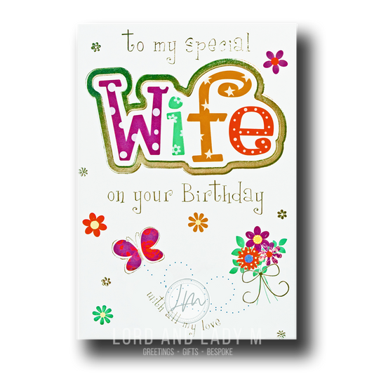 23cm - To My Special Wife on your Birthday - GH
