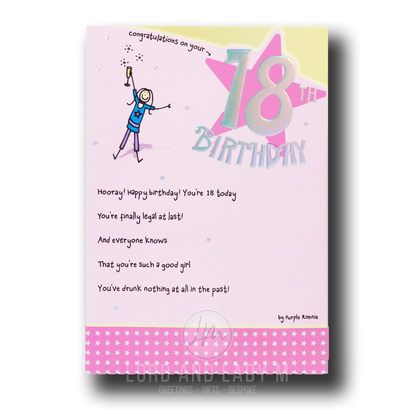 23cm - Congratulations on ... - Purple Ronnie - H