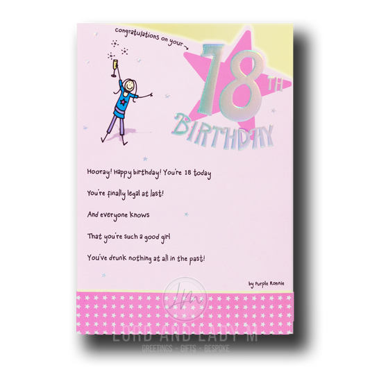 23cm - Congratulations on ... - Purple Ronnie - H