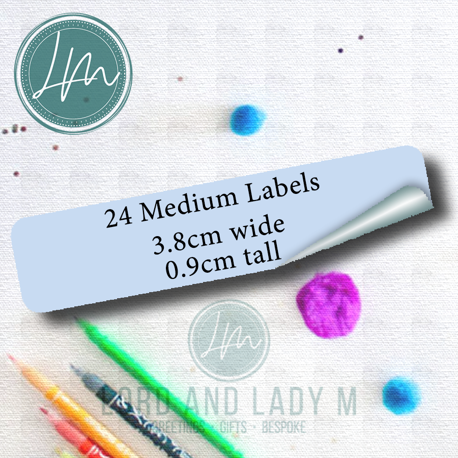 Vinyl Stick-on Name Labels - Colourful Cute Animals