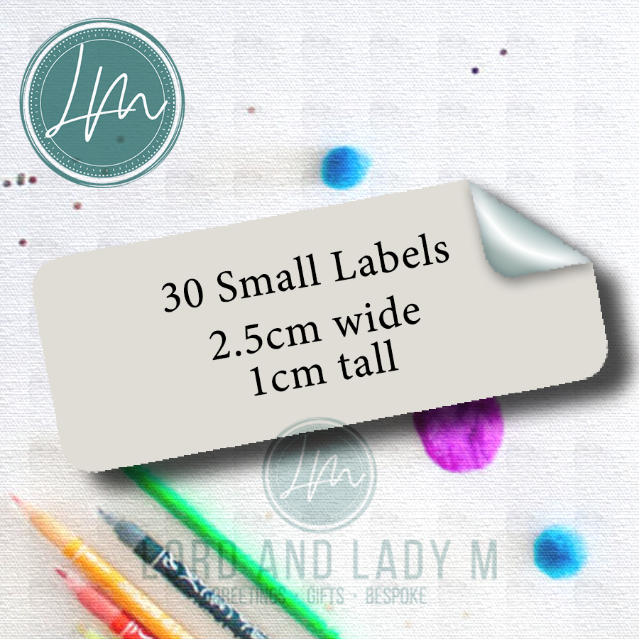 Vinyl Stick-on Name Labels - Colourful Cute Animals