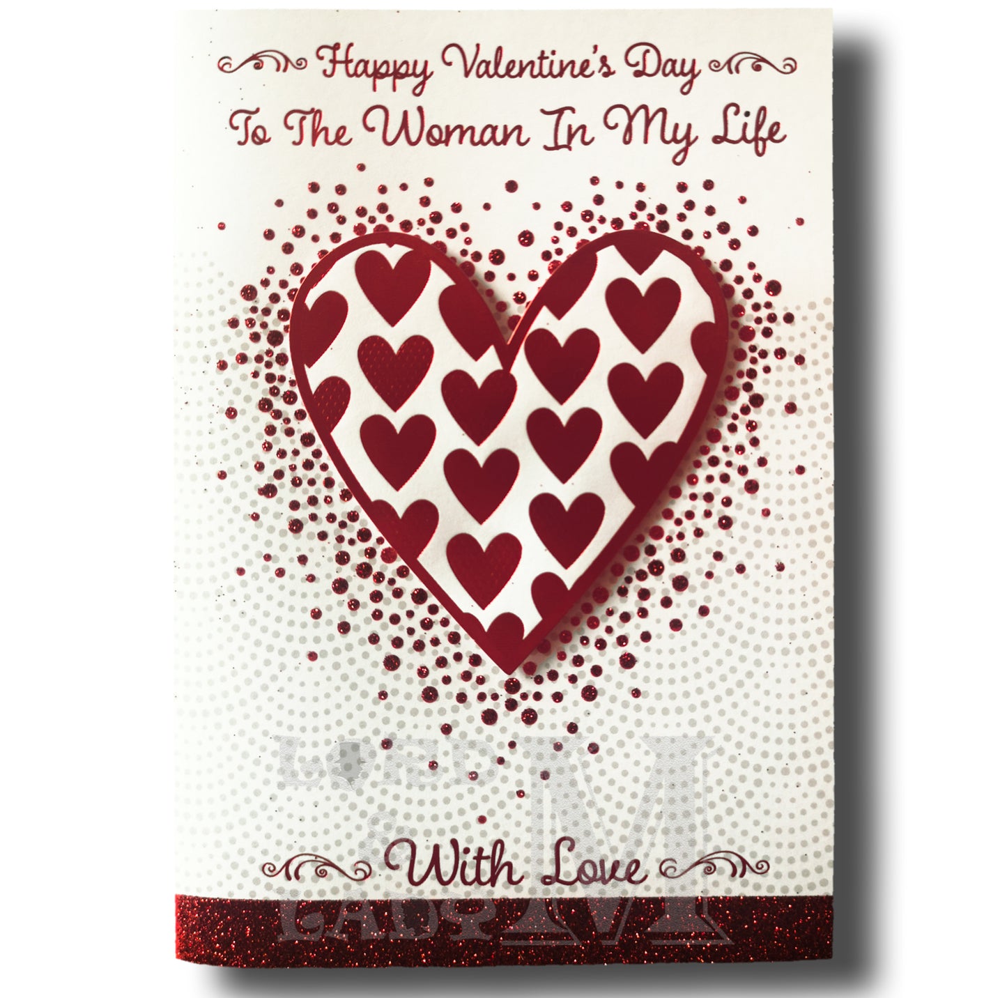 19cm - .. To The Woman In My Life - Hearts - BGC