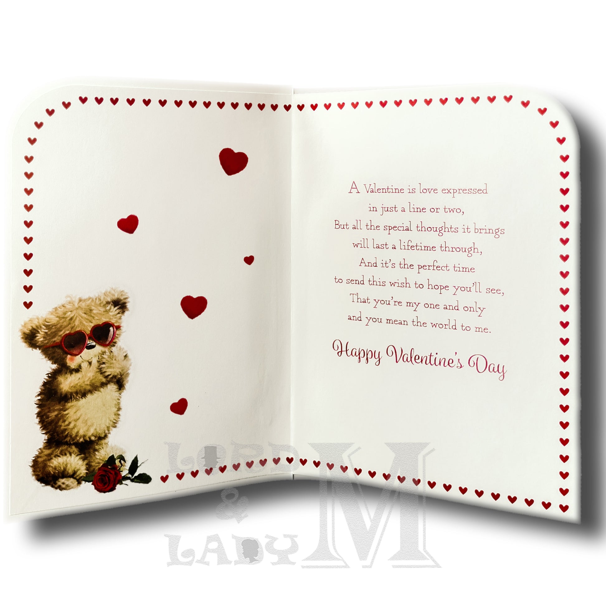 23cm - .. To The Man In My Life - Bear Rose - BGC
