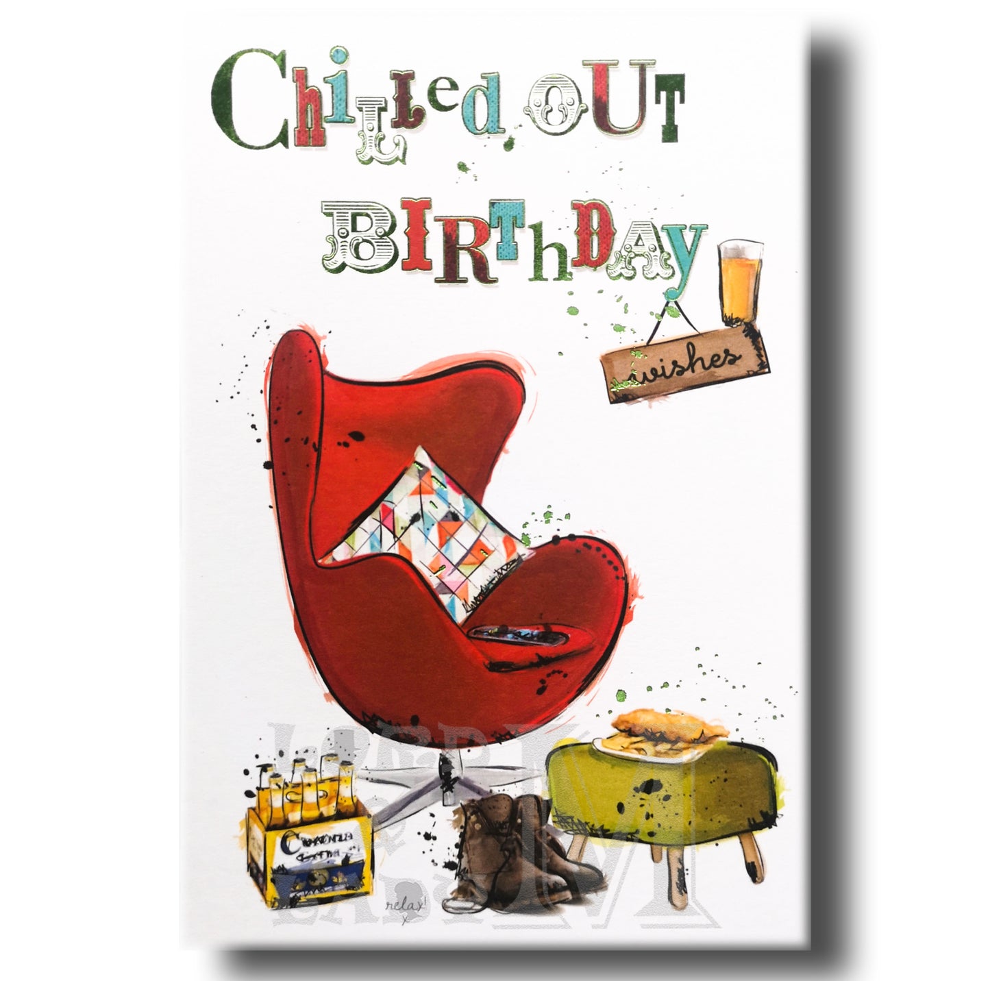 21cm - Chilled Out Birthday - Beers Chair - E