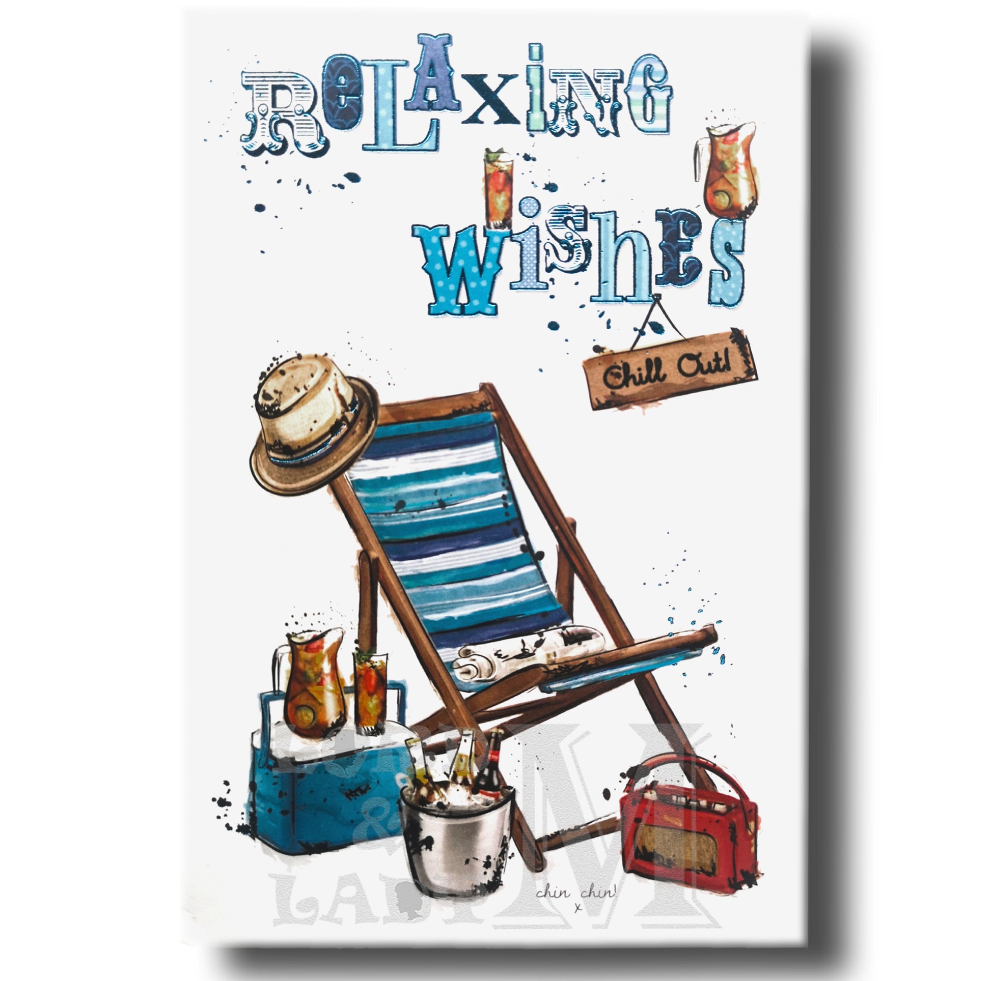 21cm - Relaxing Wishes Chill Out - Deck Chair Drinks - E