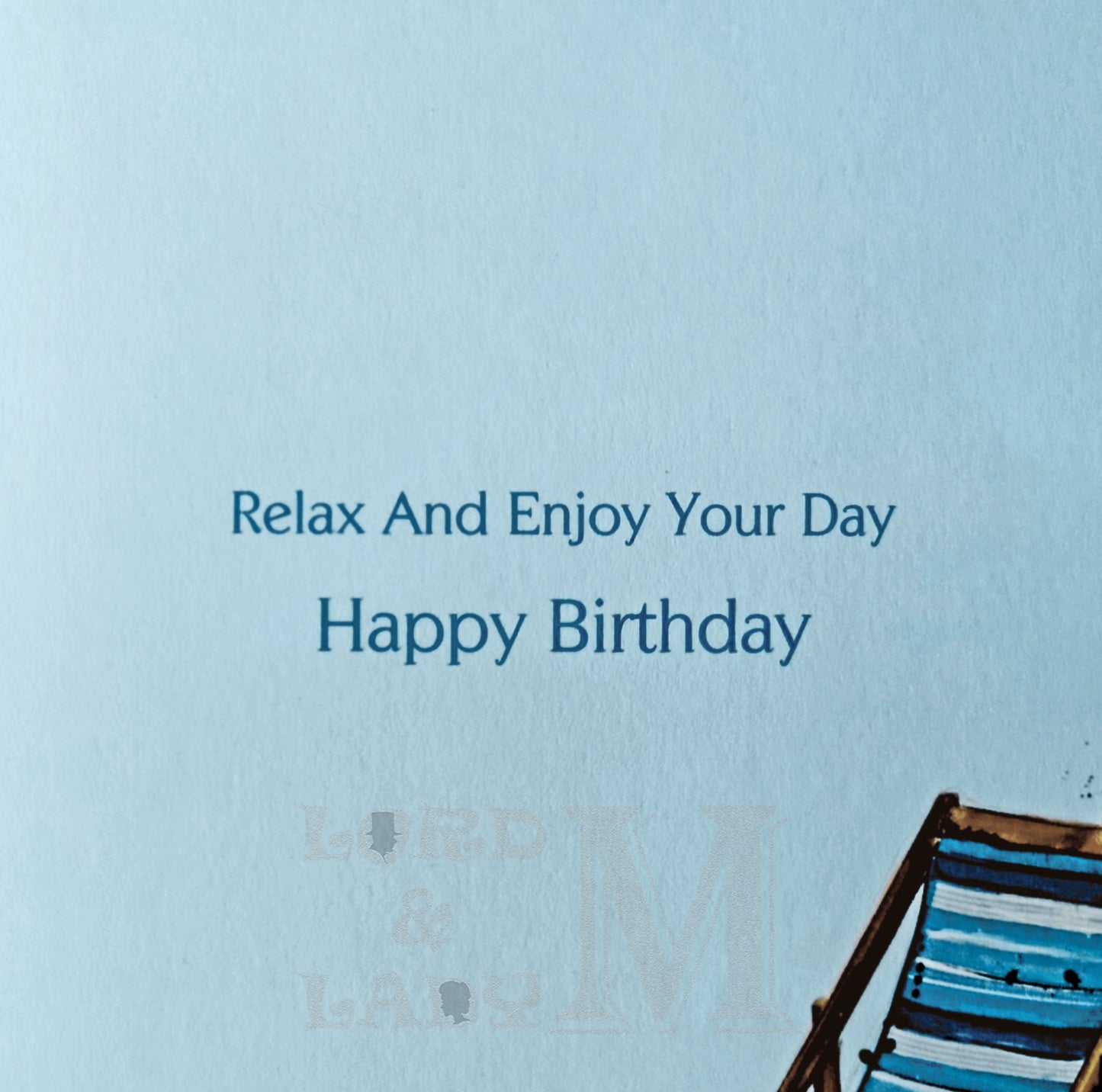 21cm - Relaxing Wishes Chill Out - Deck Chair Drinks - E