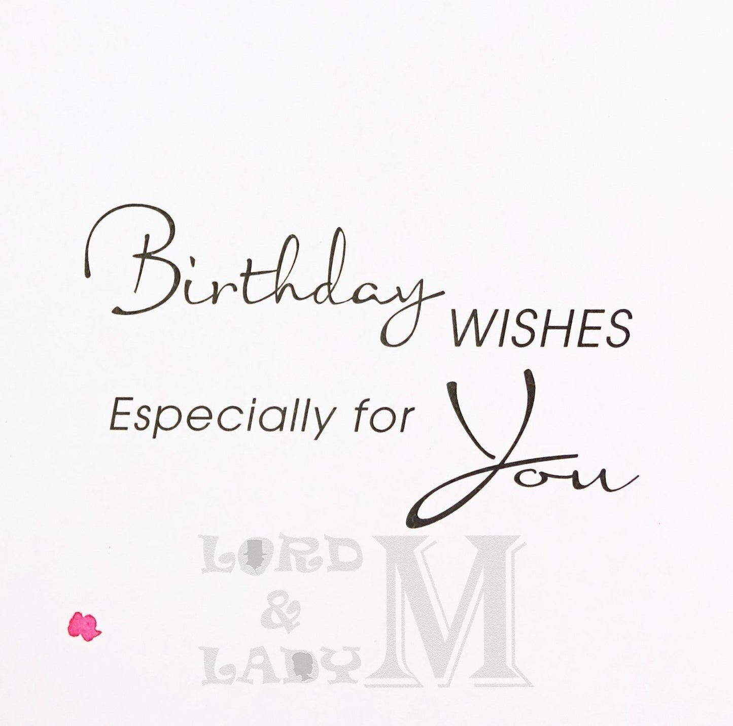 25cm - Girlfriend Birthday Wishes - Lge Let - E