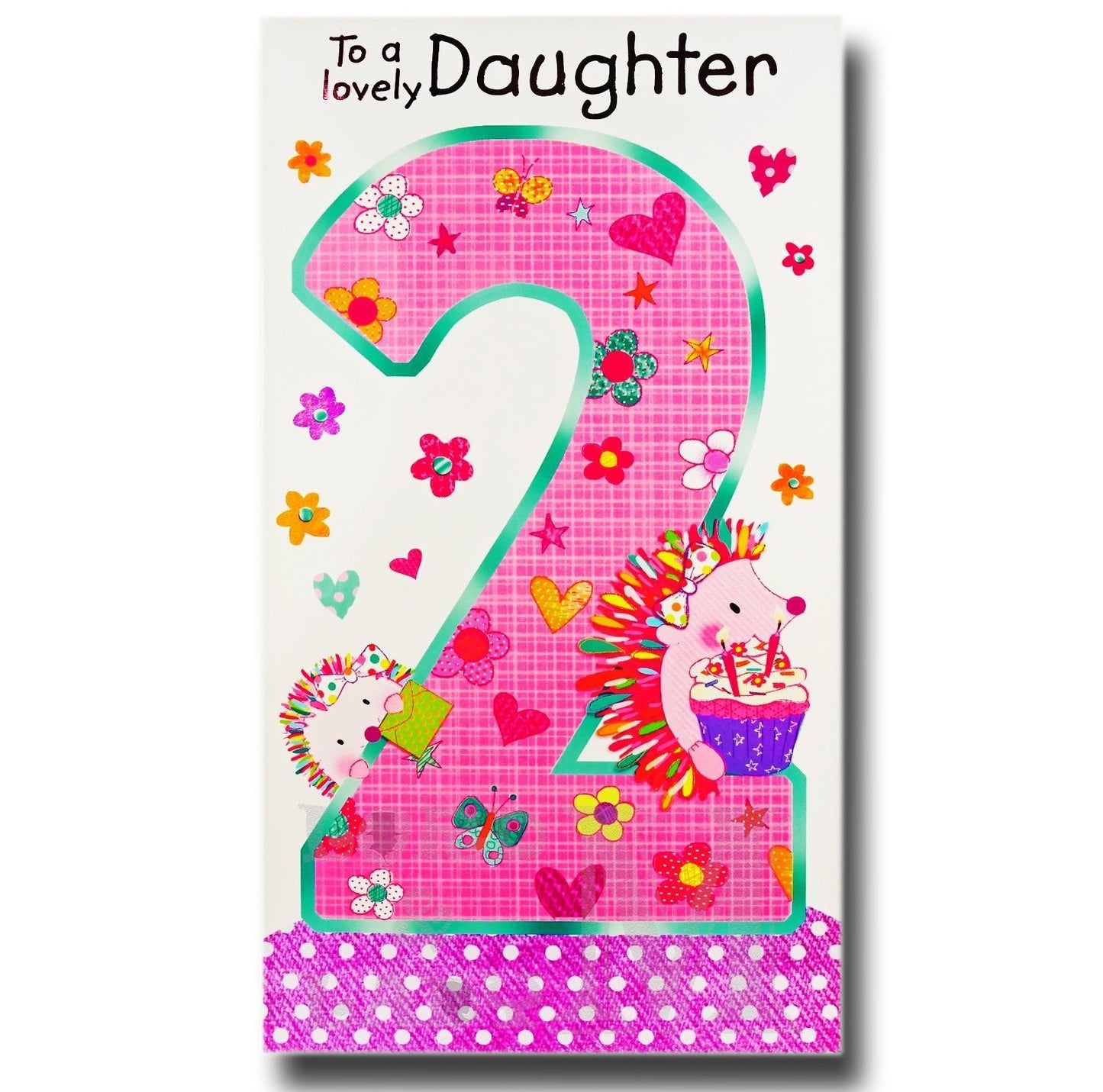 23cm - To A Lovely Daughter 2 - Hedgehogs - GH