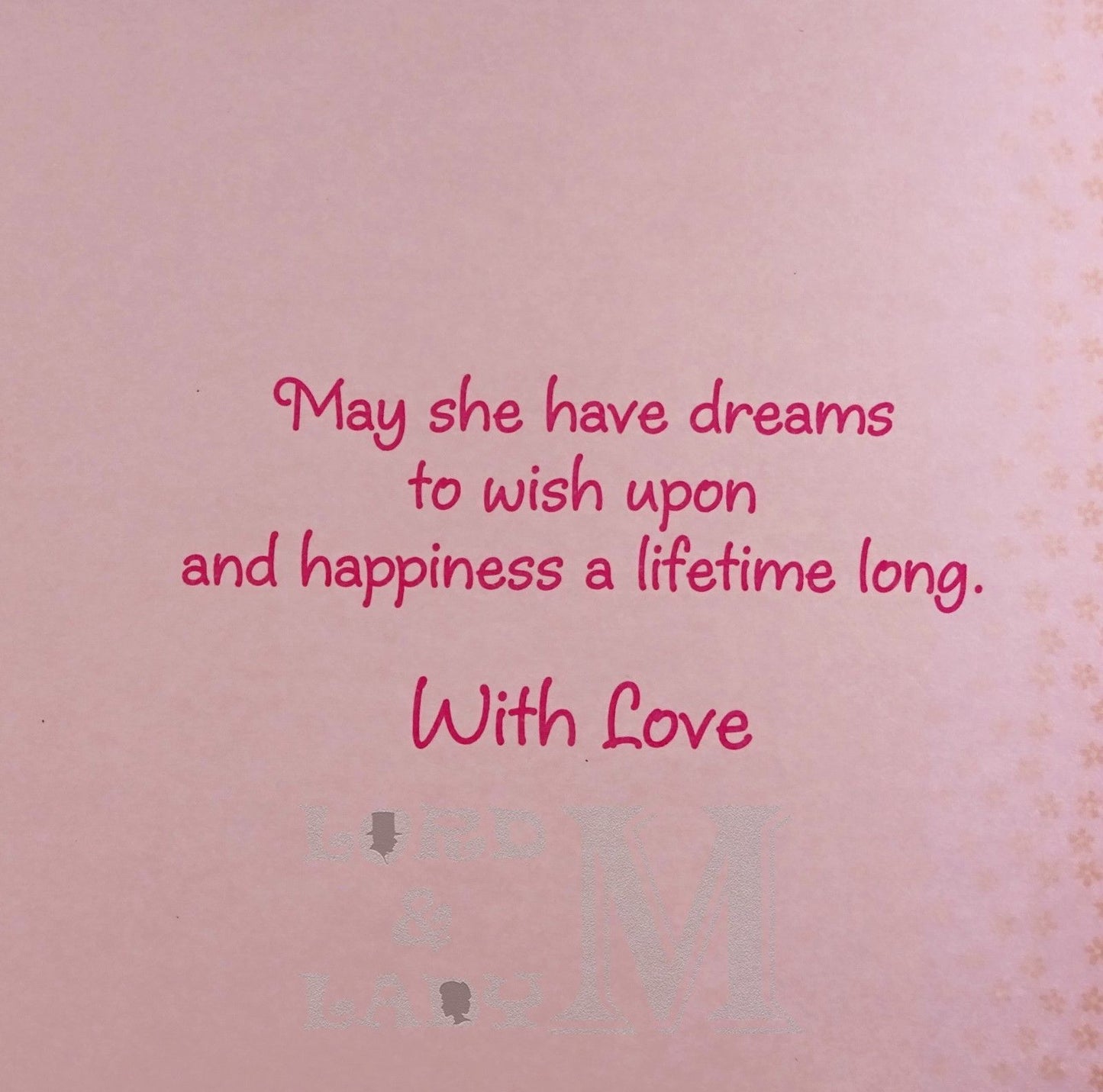 23cm - On The Birth Of Our Beautiful Daughter - P