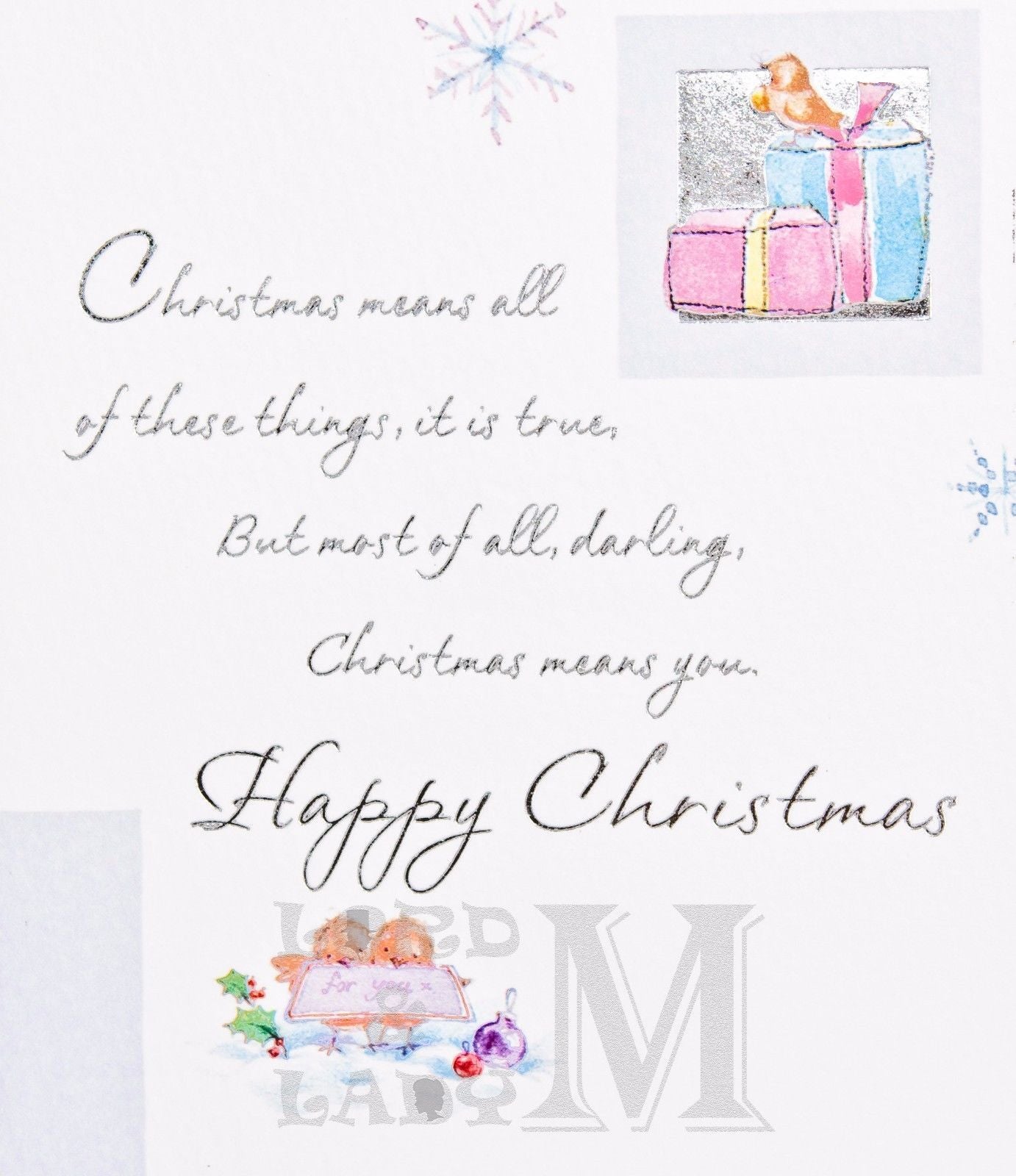 19cm - Christmas Wishes For My Lovely Wife