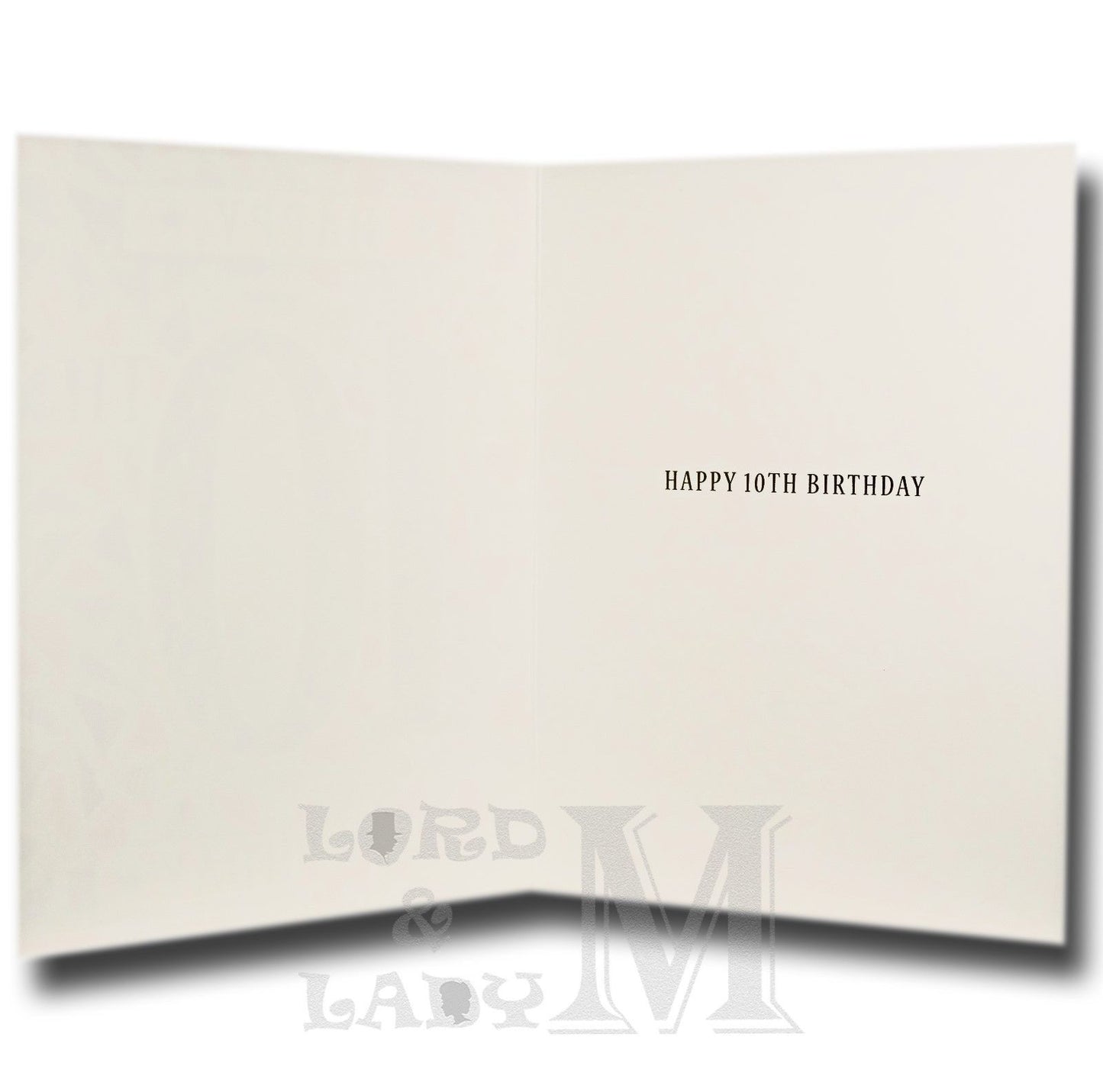 20cm - Happy 10th Birthday - Triangles - E
