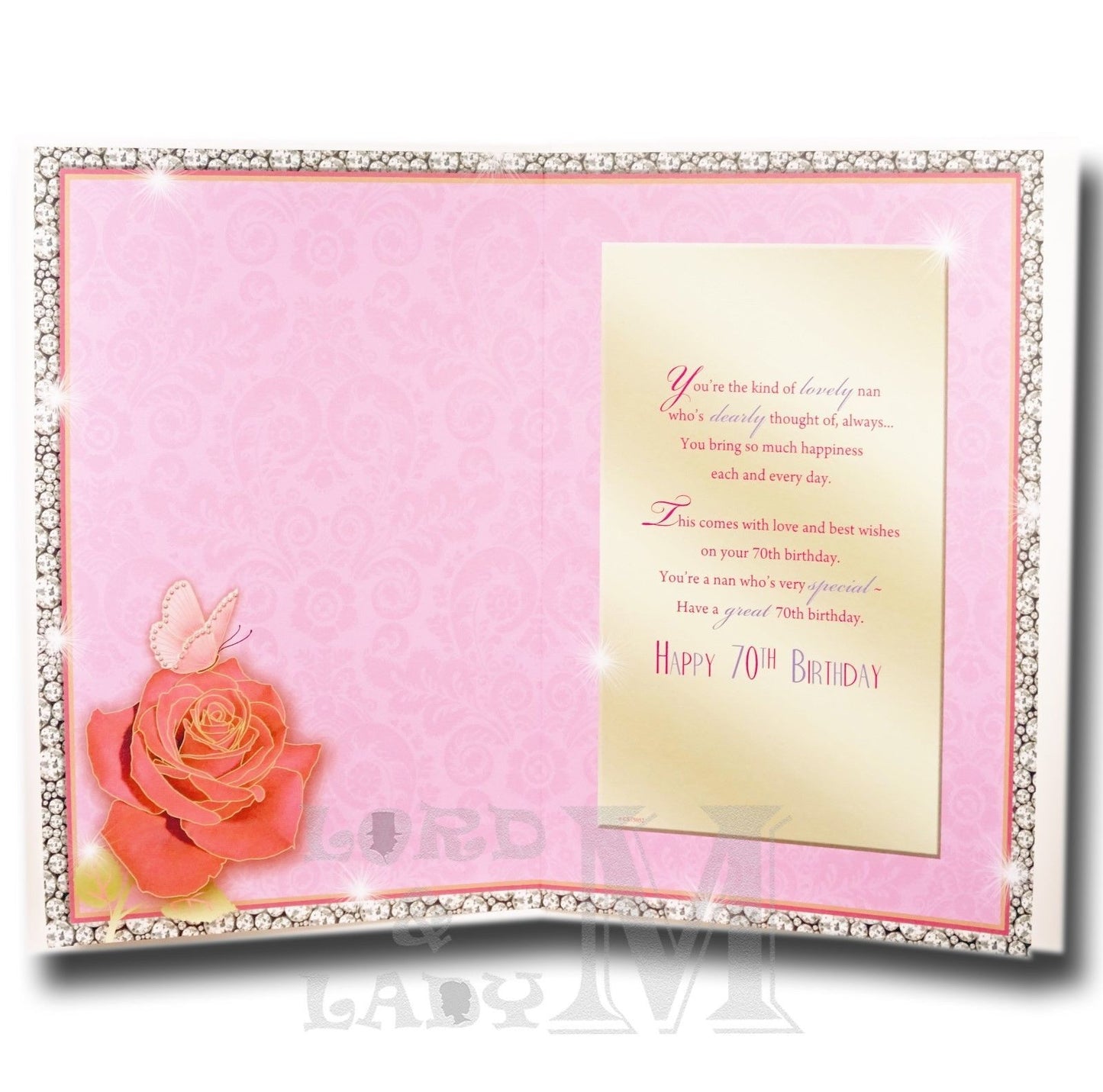23cm - To A Dear Nan With Love 70 - GH