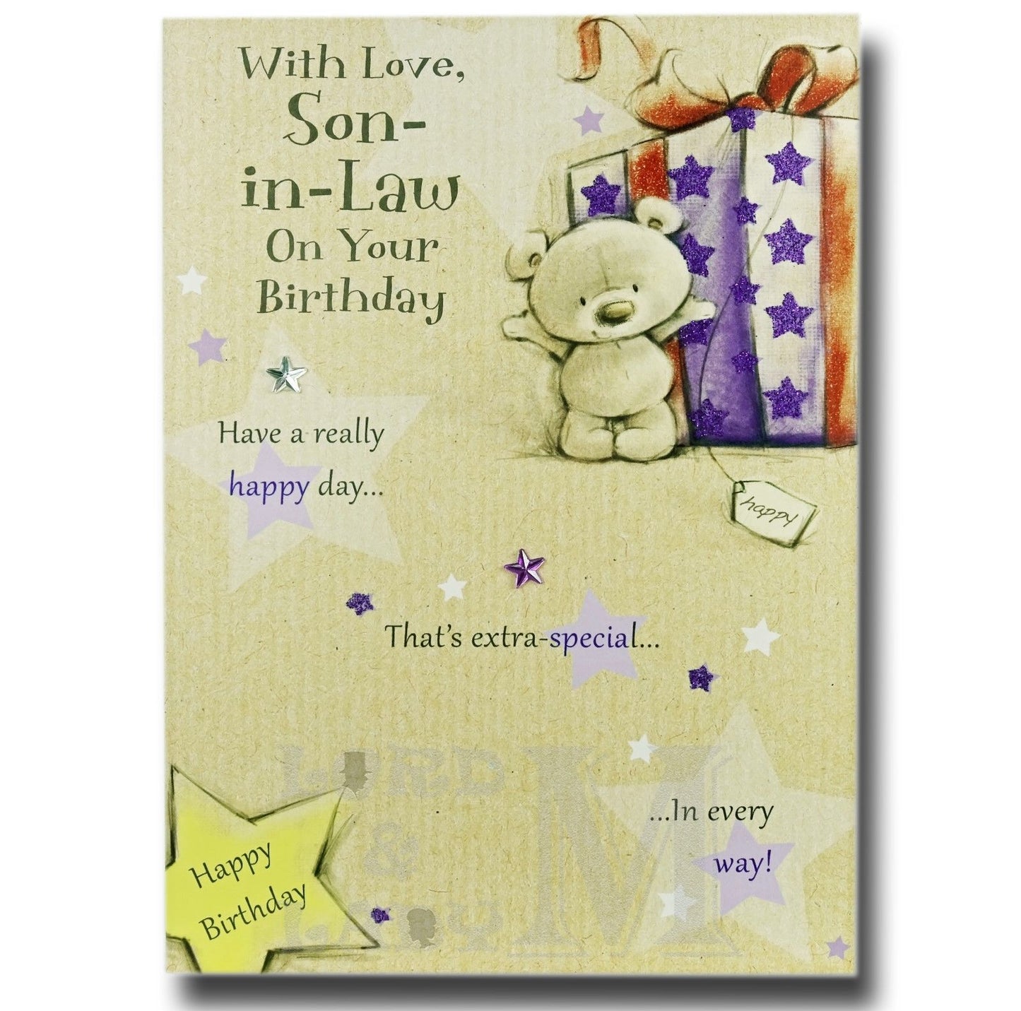 19cm - With Love, Son-in-Law On Your Birthday - E