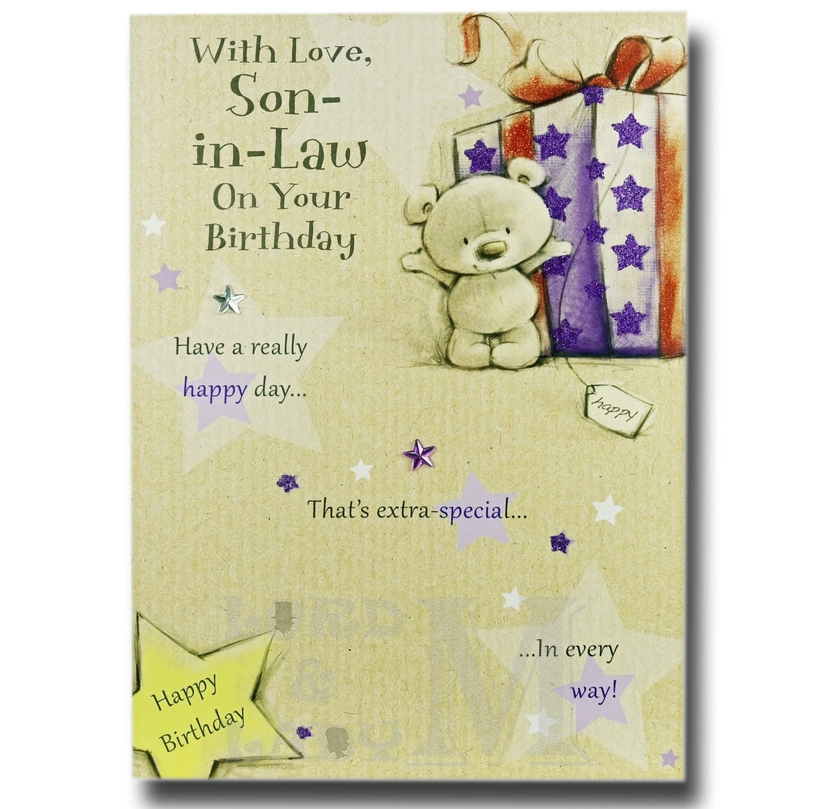 19cm - With Love, Son-in-Law On Your Birthday - E