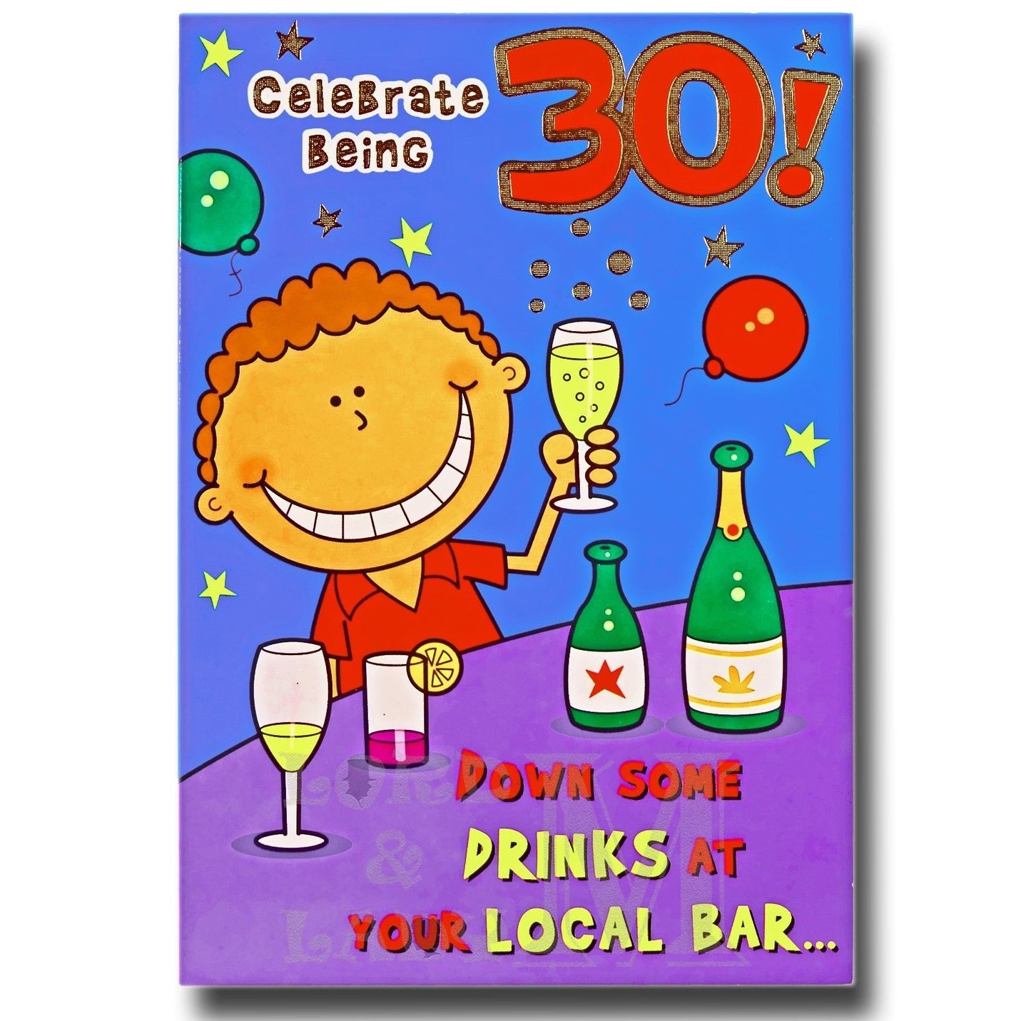 19cm - Celebrate Being 30! Down Some Drinks - CWH