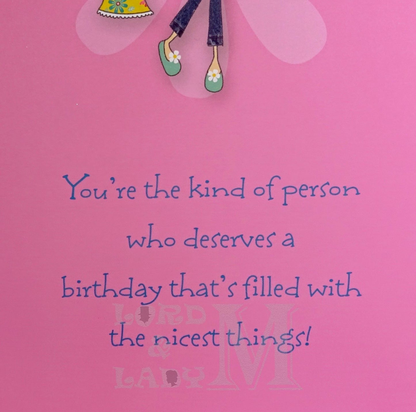 25cm - Birthday Wishes Niece - Pink - Lge Let - E