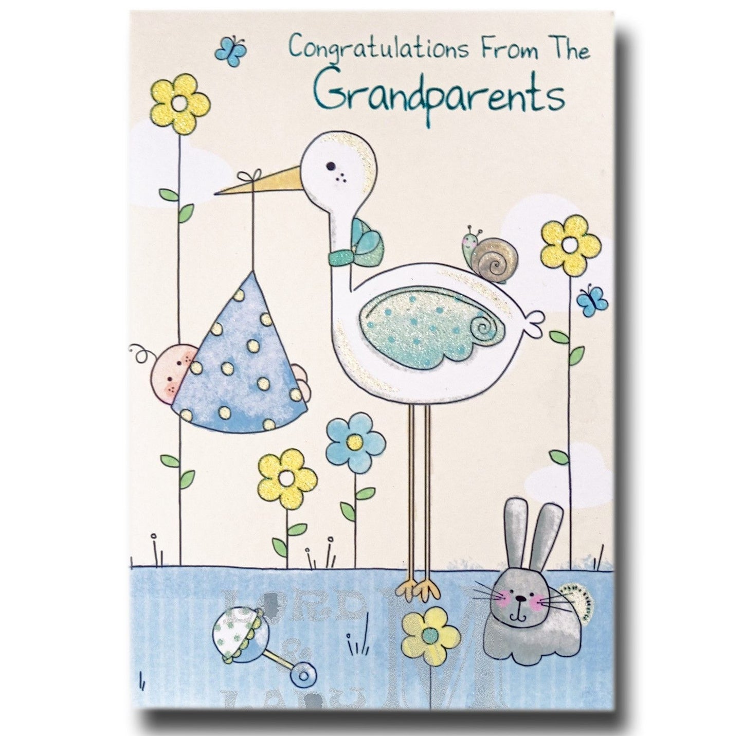 19cm - From The Grandparents - Stork & Rabbit - P