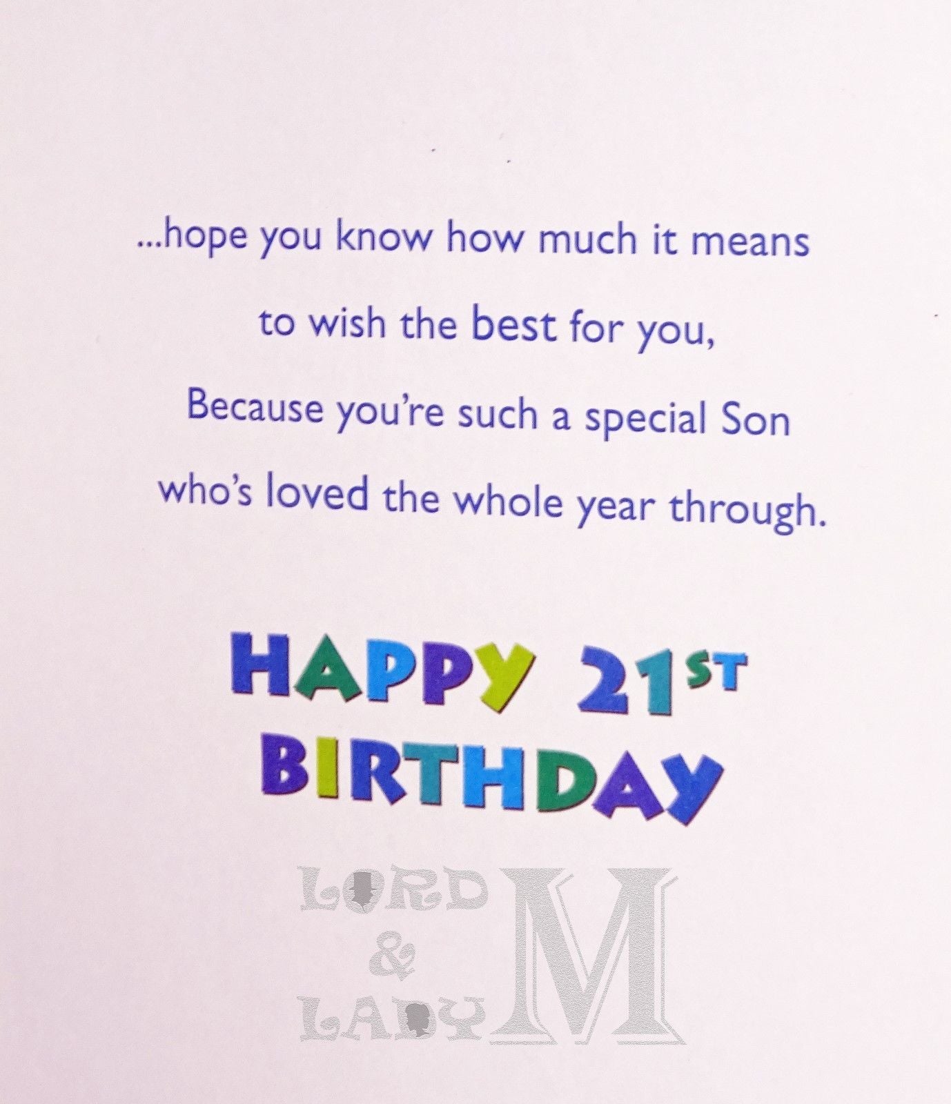 23cm - Son 21 Twenty One Today - Cute Bear - P