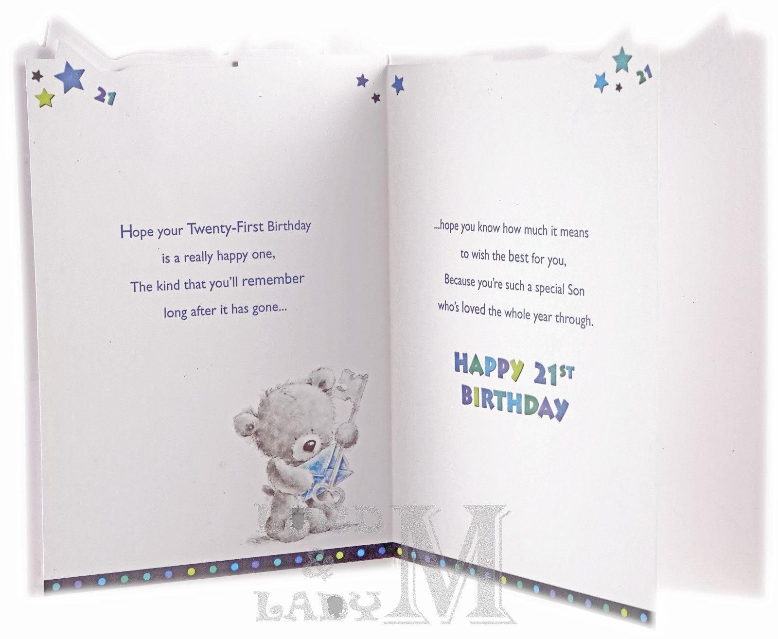 23cm - Son 21 Twenty One Today - Cute Bear - P