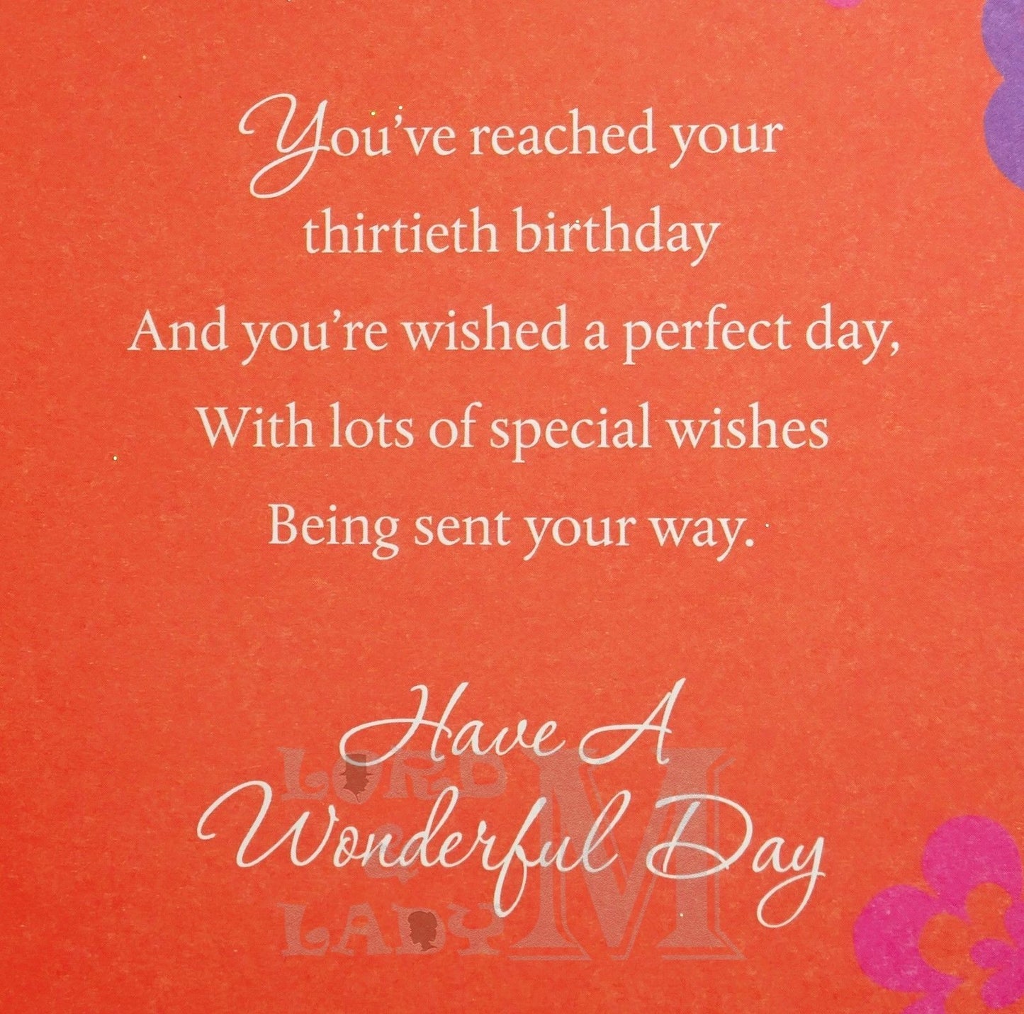 21cm - 30 Today Enjoy Your Special Birthday - CWH