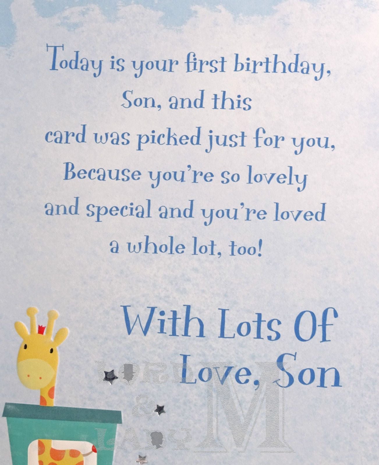 23cm - ... Special Son ..- Train Zoo Animals - DGC