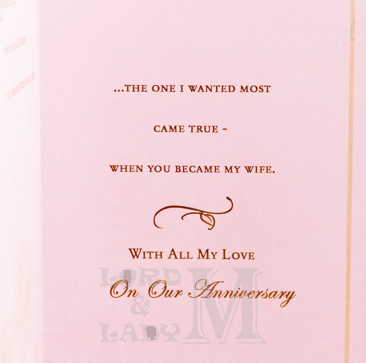 29cm - For My Loving Wife On Our ... - Lge Let - H