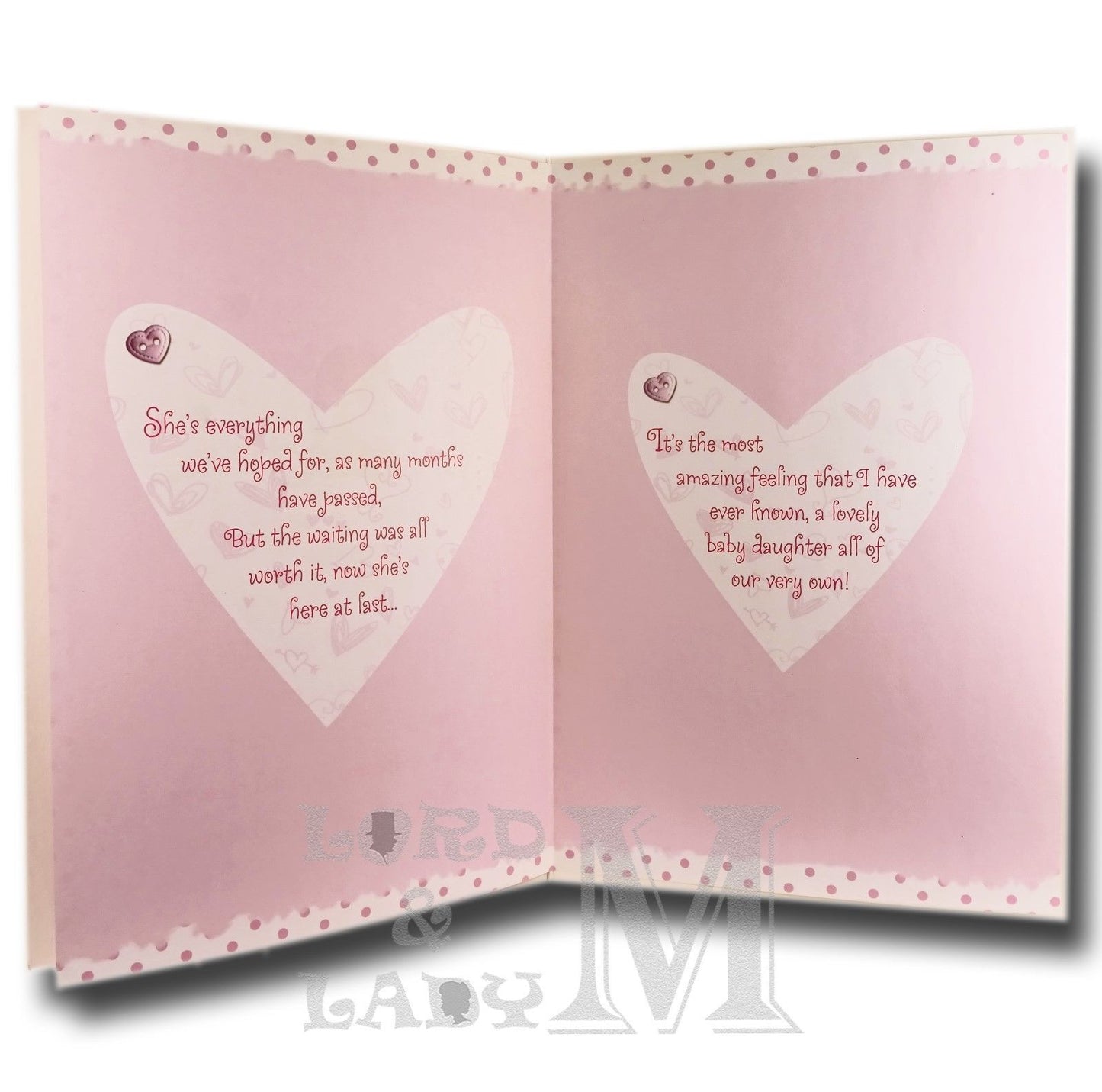 23cm - On The Birth Of Our Beautiful Daughter - P