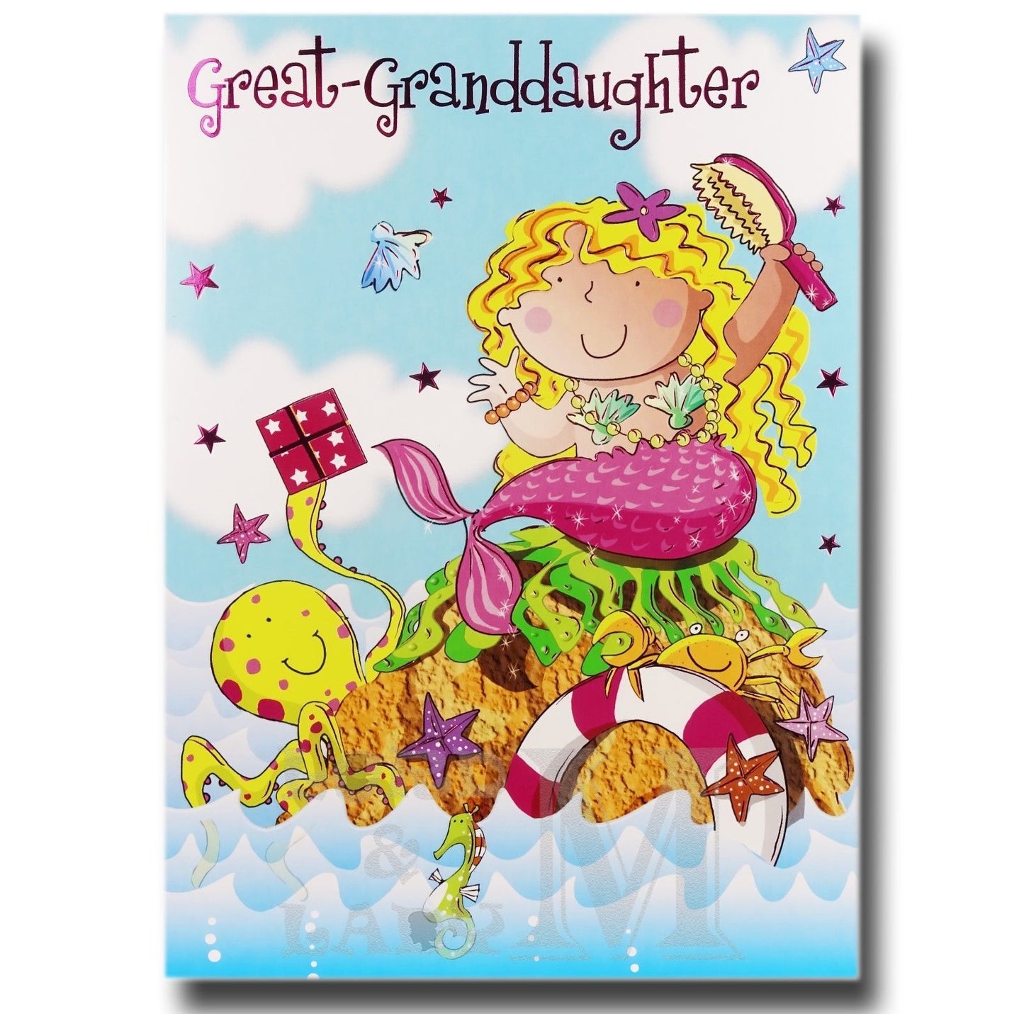 19cm - Great-Granddaughter - Mermaid Octopus - E