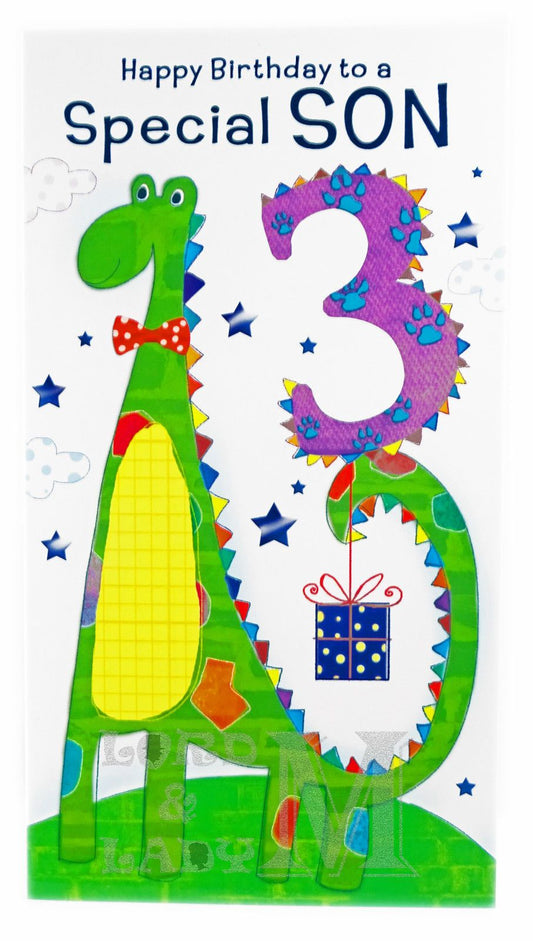 23cm - ... To A Special Son 3 - Dinosaur - GH