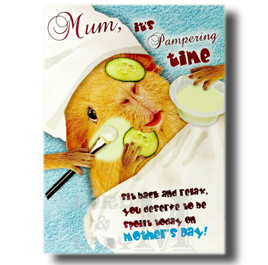 17cm - Mum, It's Pampering Time - Guinea Pig - OH
