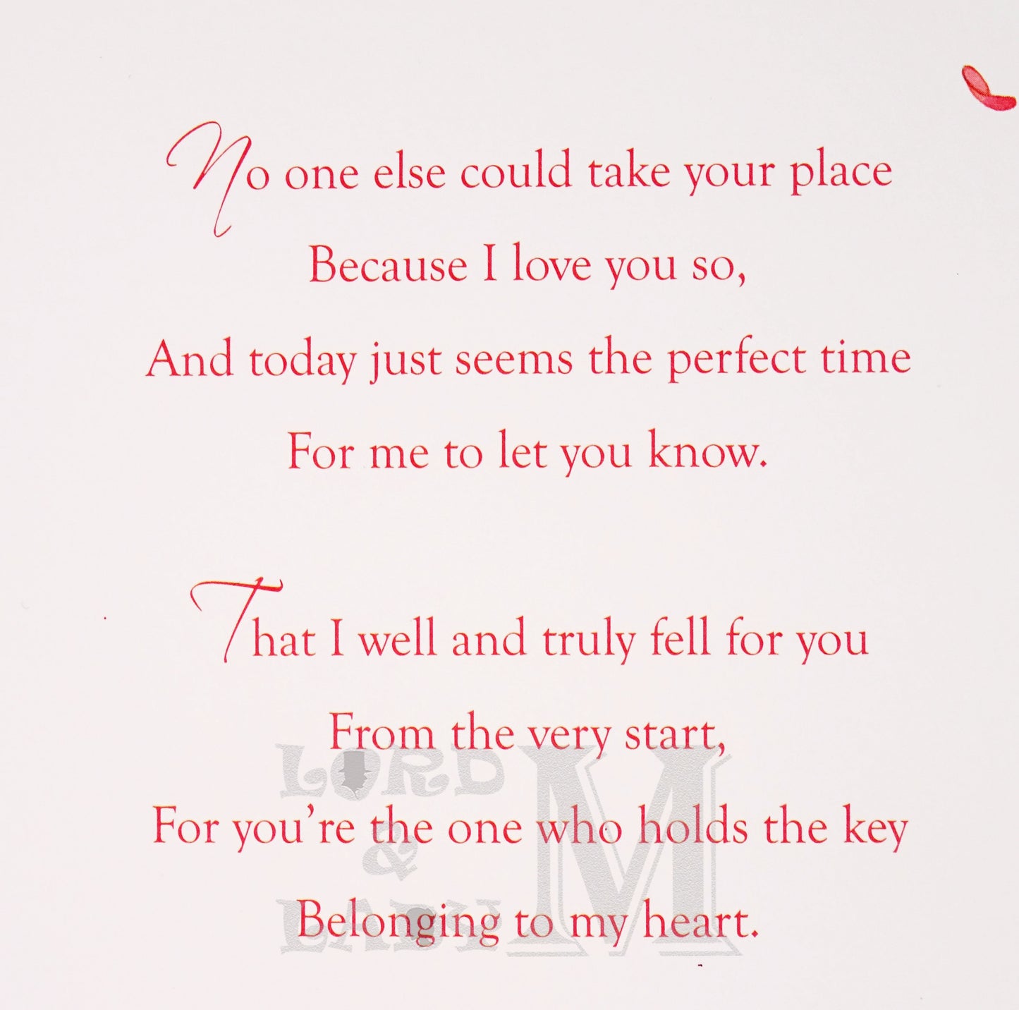 23cm - For My Girlfriend .. - Rose Heart - P
