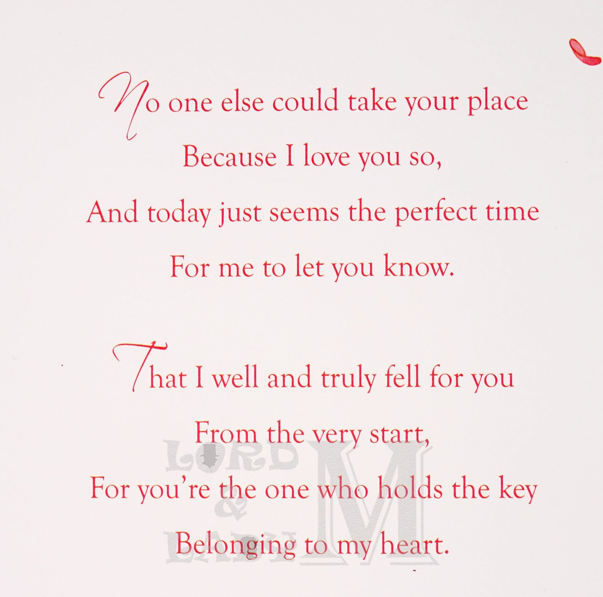 23cm - For My Girlfriend .. - Rose Heart - P